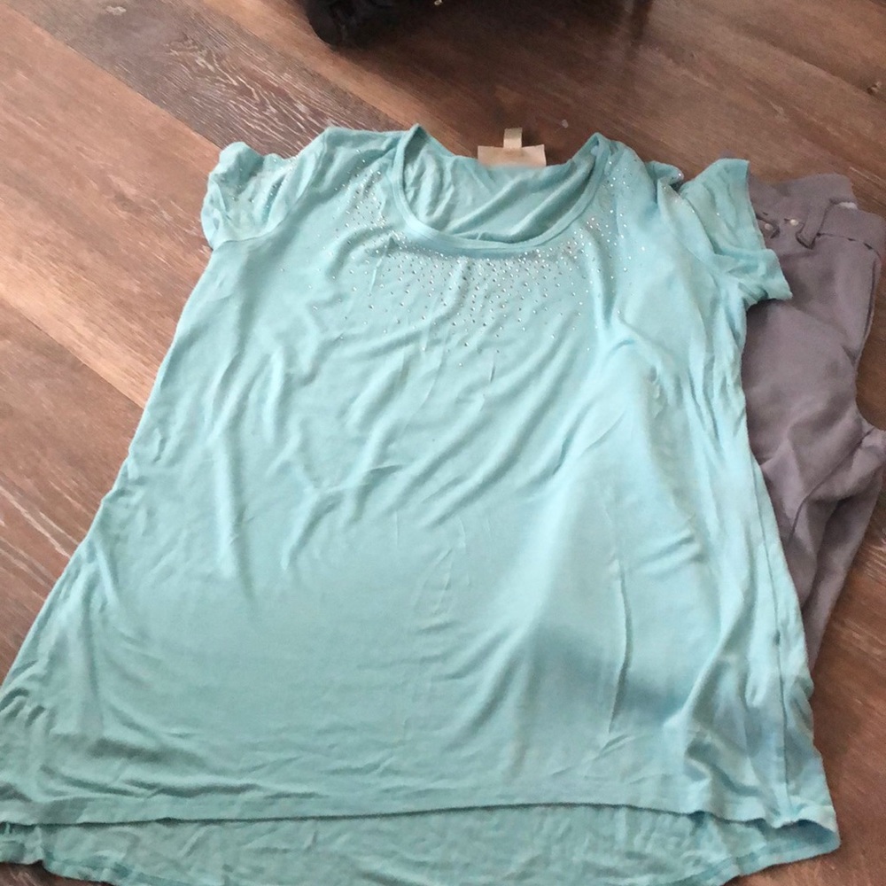 Anthony’s original SZ L Aqua T-shirt